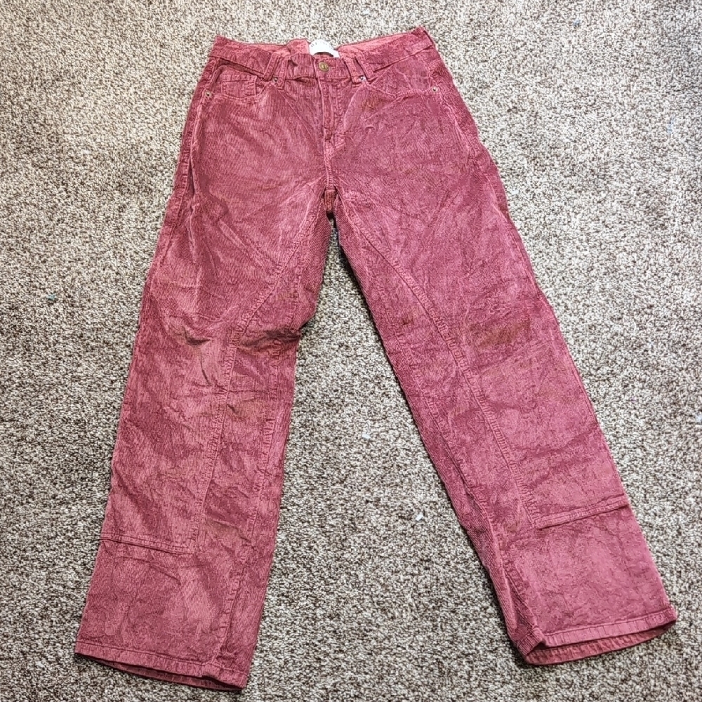 We The Free Risk Taker High Rise Straight Corduroy Pants Size 26